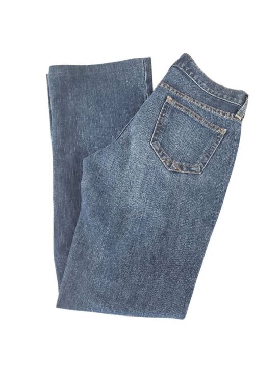 GAP Denim - Gap Long And Lean Flare Jeans Womens Long Blue Denim Low Rise Medium Wash 2